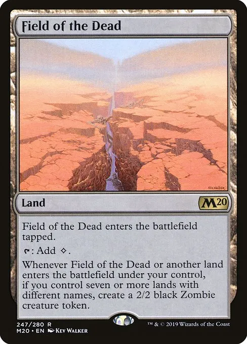Field of the Dead, banned in Standard and Modern, still over $30 because Commander loves it