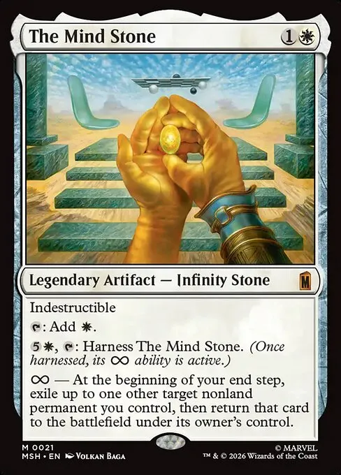 The Mind Stone from Magic: The Gathering Marvel Super Heroes