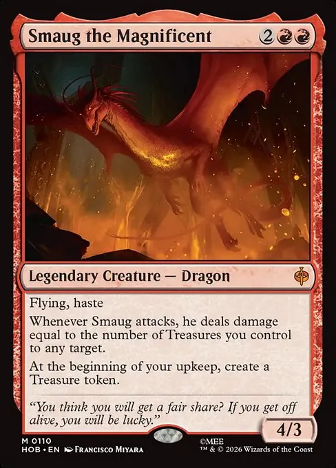 Smaug the Magnificent, the headliner of The Hobbit