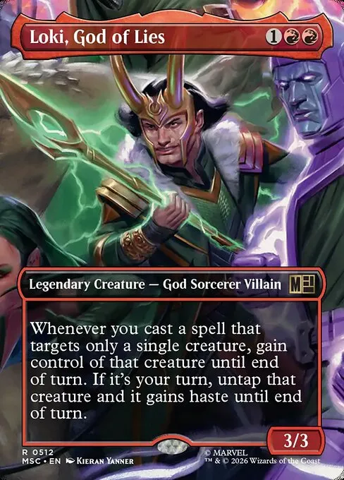 Loki, God of Lies, from the Villains Unleashed scene box