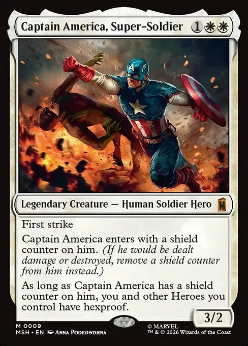 Captain America, Super-Soldier mythic from Marvel Super Heroes