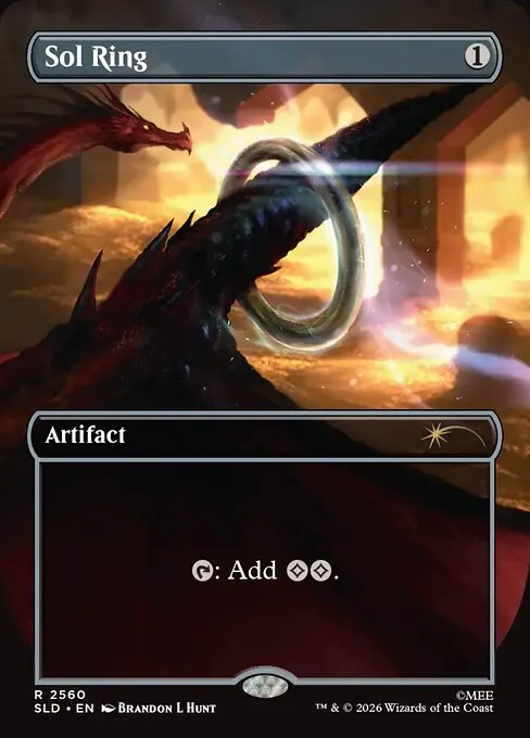 Sol Ring in the Erebor foil treatment from Smaug&rsquo;s Spoils