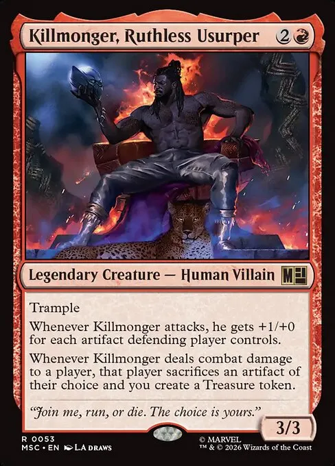 Killmonger, Ruthless Usurper from Marvel Super Heroes Commander