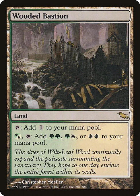 Wooded Bastion, the Shadowmoor printing