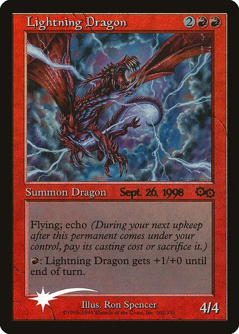 Lightning Dragon, the 1998 Urza&rsquo;s Saga prerelease promo