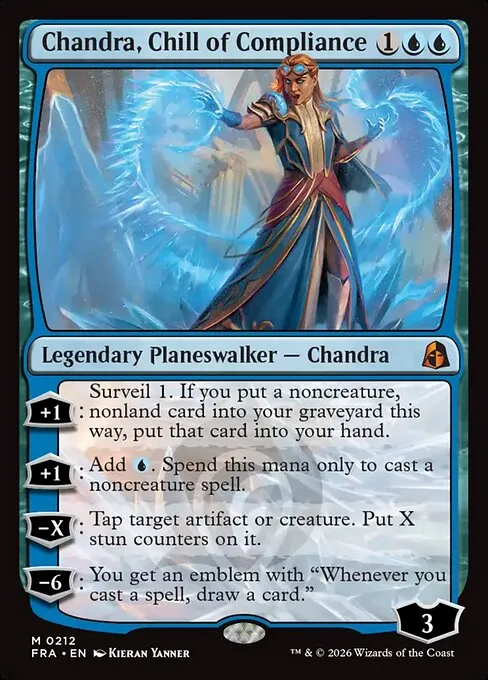Chandra, Chill of Compliance, the mono-blue Echoverse twin from Reality Fracture