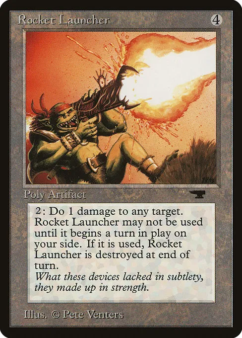 Rocket Launcher, a Reserved List card worth about five dollars