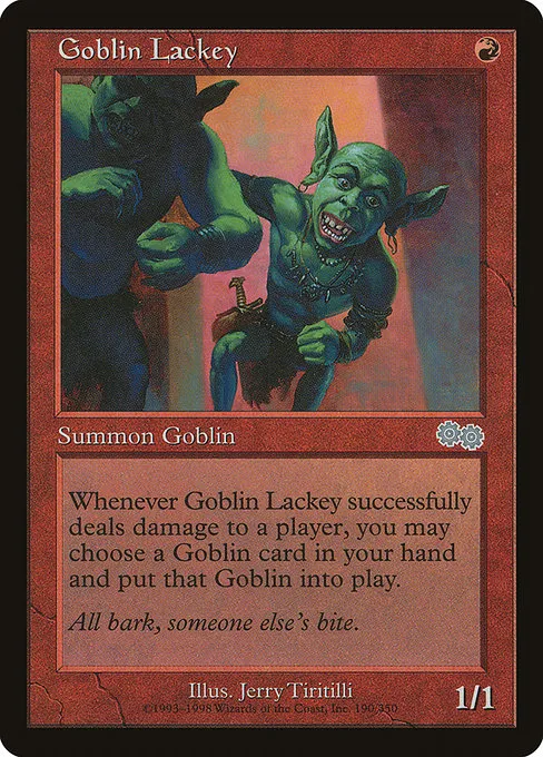 Goblin Lackey from Urza&rsquo;s Saga