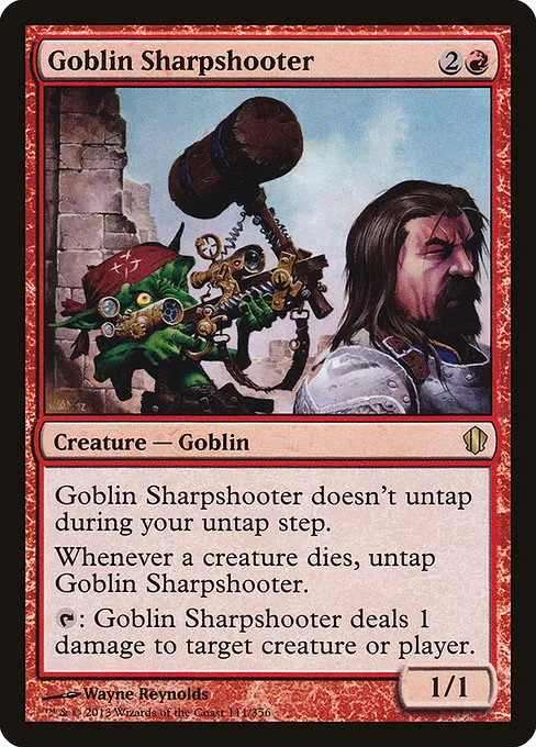 Goblin Sharpshooter from Commander 2013