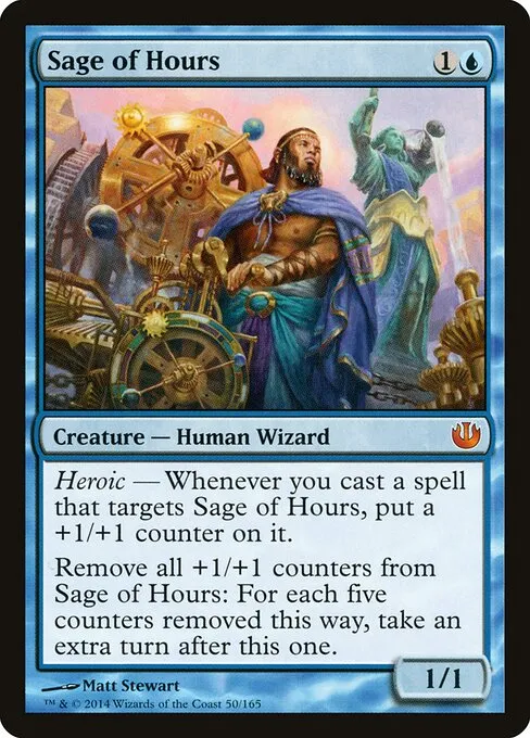 Sage of Hours, a twelve-year single-printing card getting its second printing on August 31