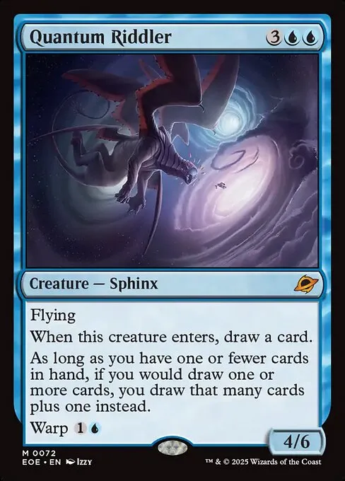 Quantum Riddler, the top-value mythic from Edge of Eternities