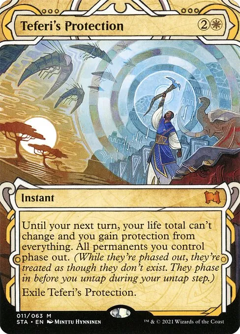 The original Mystical Archive Teferi&rsquo;s Protection from 2021
