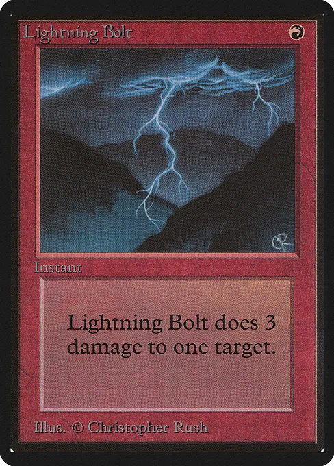 Lightning Bolt, Limited Edition Beta printing