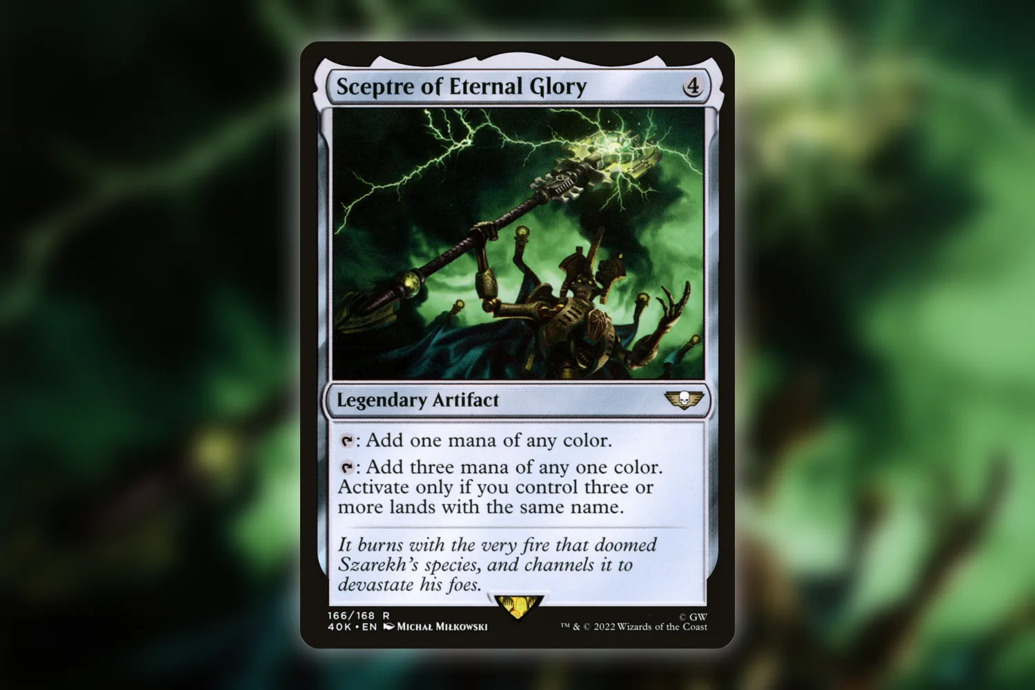 Regular Sceptre of Eternal Glory from Warhammer 40,000 Commander, collector number 166