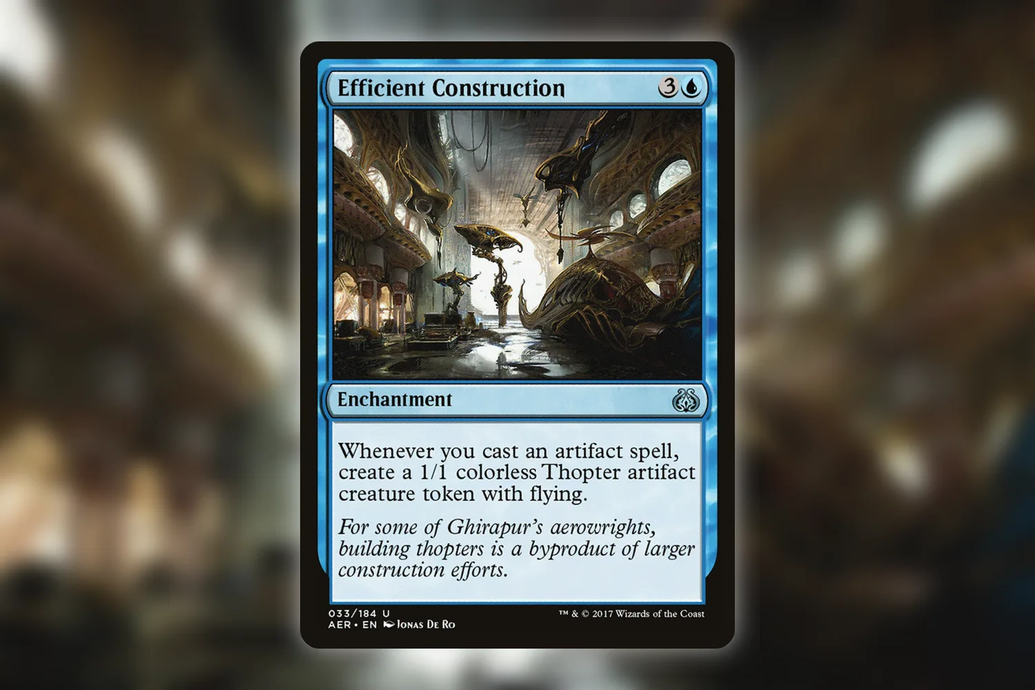 Efficient Construction from Aether Revolt, an additional artifact-cast Thopter engine