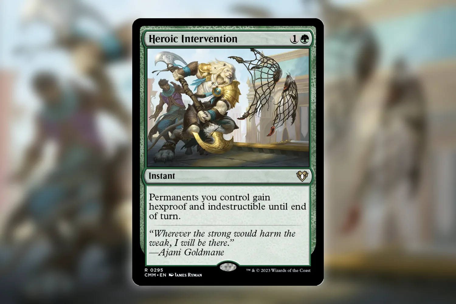 Heroic Intervention from Commander Masters, granting your permanents hexproof and indestructible