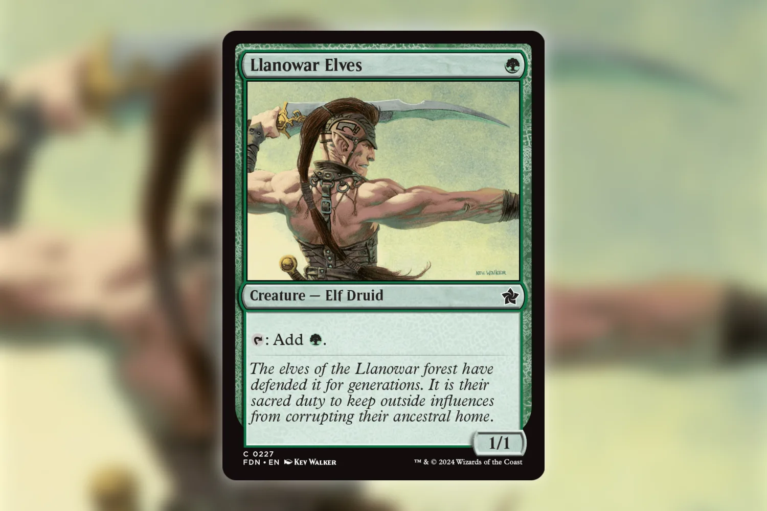 Llanowar Elves from Foundations