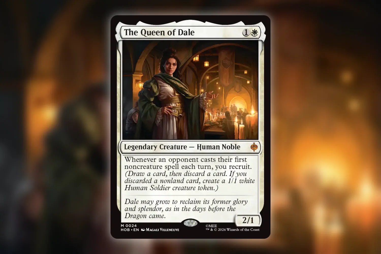 The Queen of Dale from The Hobbit, one of the few Hobbit mythics that held its price