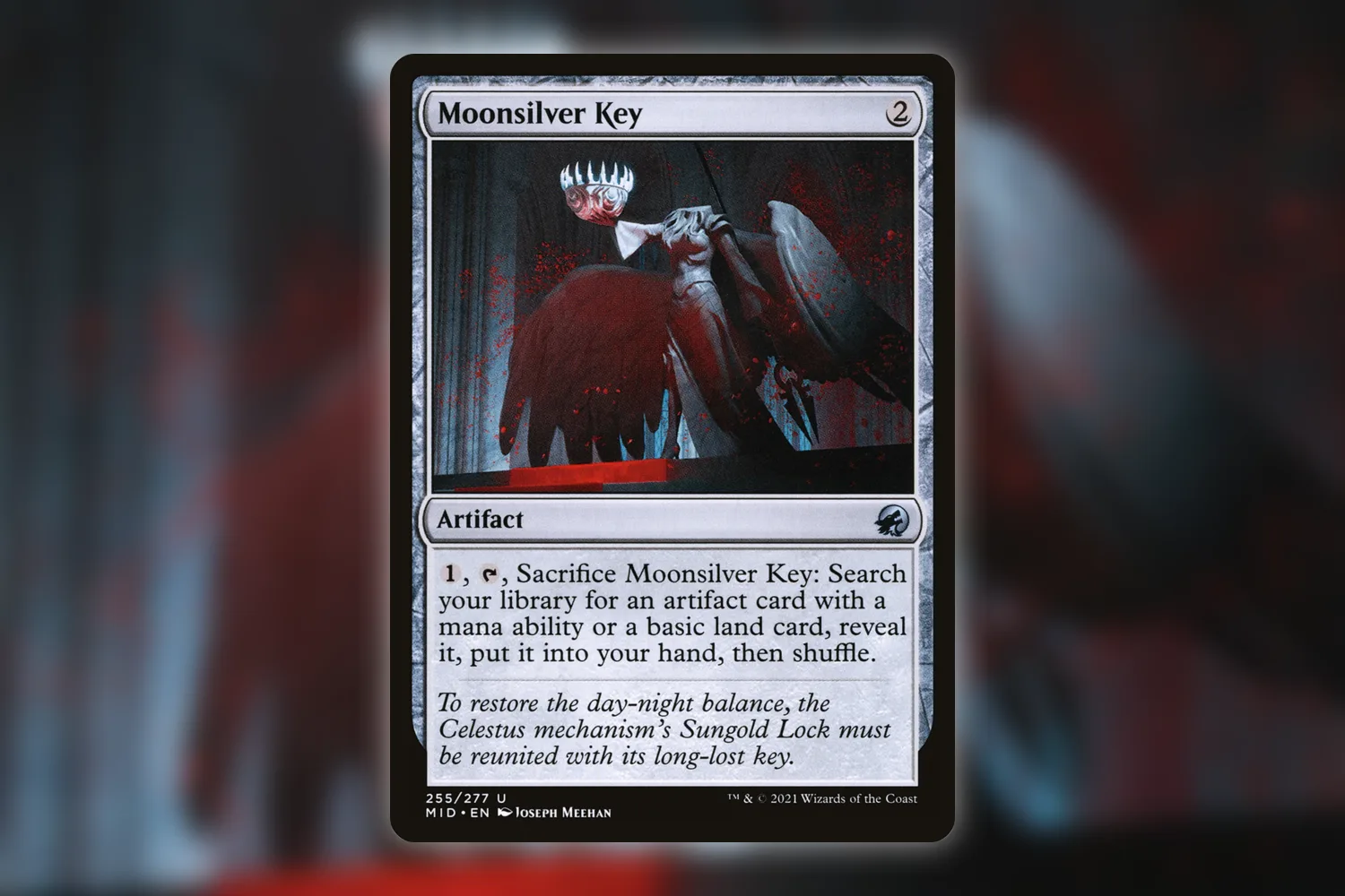 Moonsilver Key, Midnight Hunt uncommon number 255, whose traditional foil has a separate price