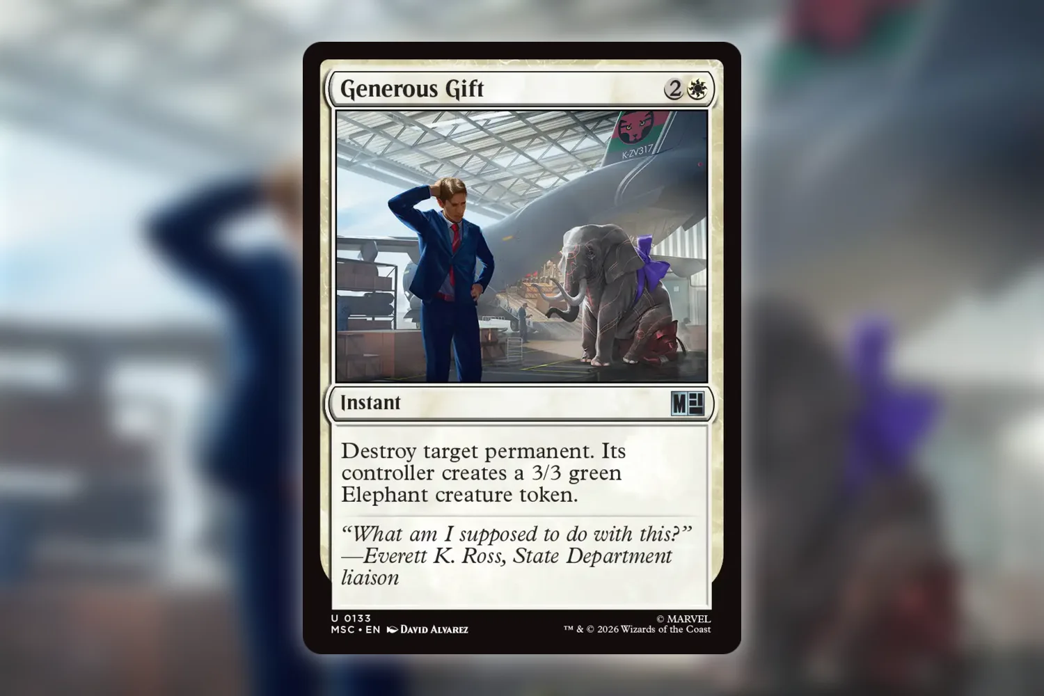 Generous Gift from Marvel Super Heroes Commander, a flexible answer to any permanent