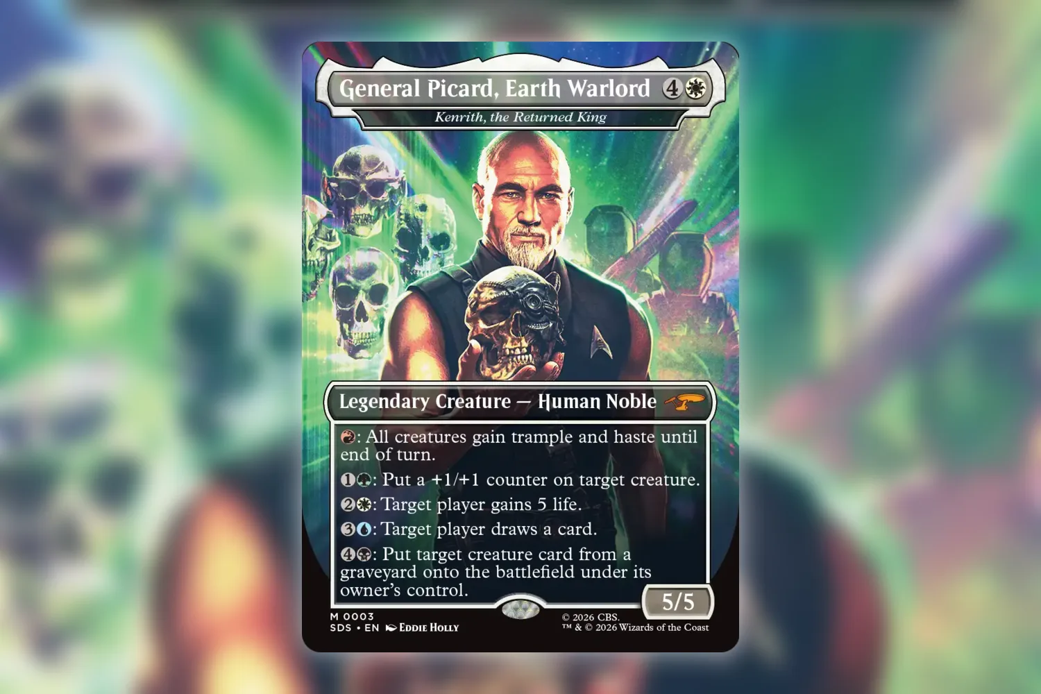General Picard, Earth Warlord, the Stardates version of Kenrith, the Returned King, numbered SDS 3