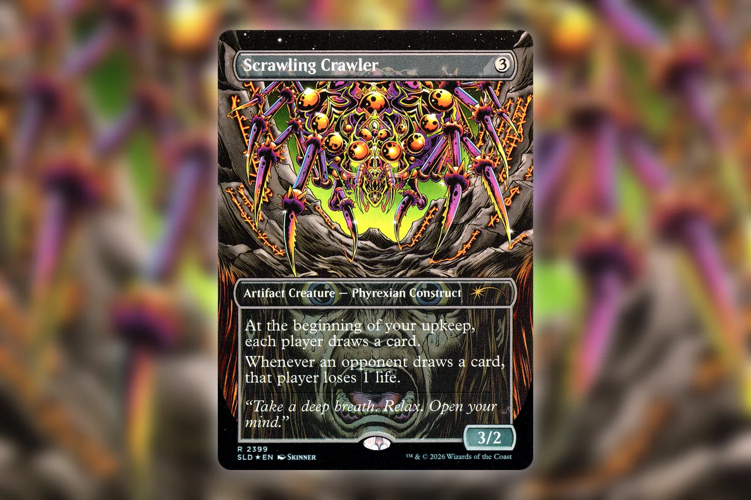 Scrawling Crawler from the So Salty Secret Lair, the drop's most valuable card