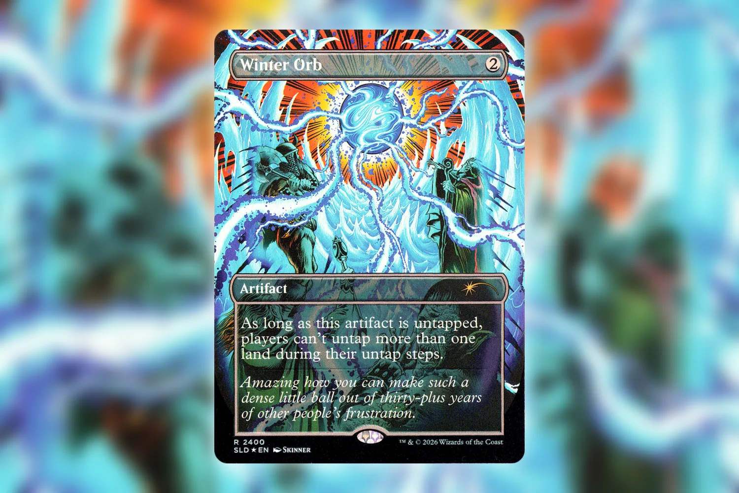 Winter Orb from the Secret Lair Roadshow So Salty drop, art by Skinner