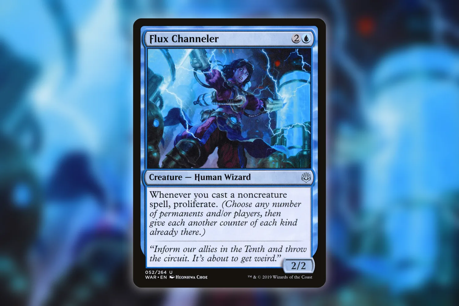 Flux Channeler from War of the Spark, an uncommon whose original-set foil has a larger premium